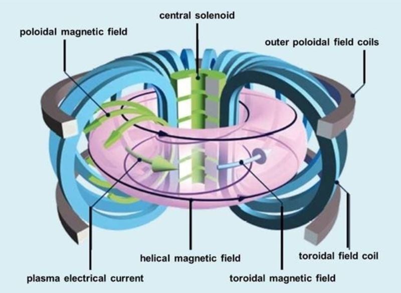 How fusion works within a tokamak.