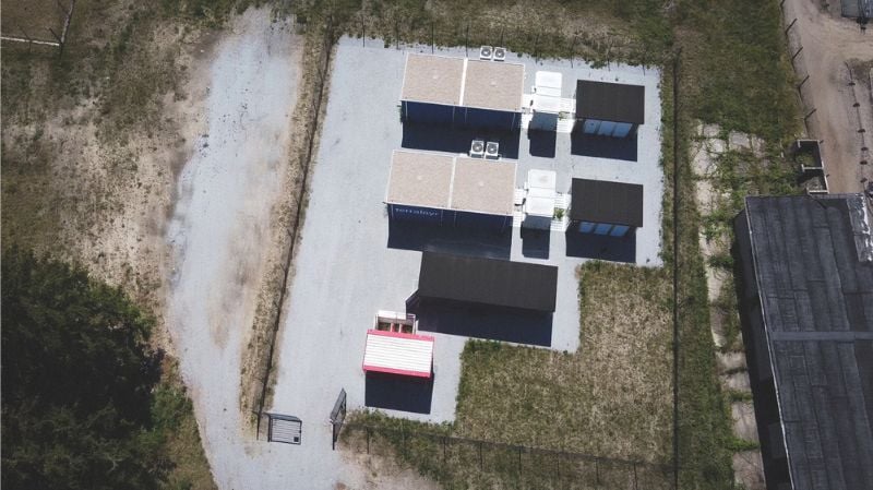 Vue aérienne d'un site Terralayr