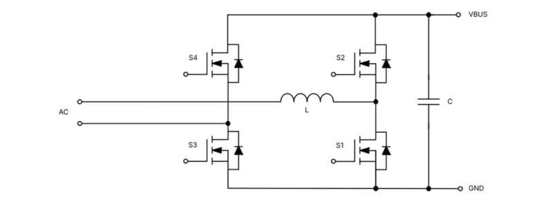 Figure 2. Étape PFC Totem Pole