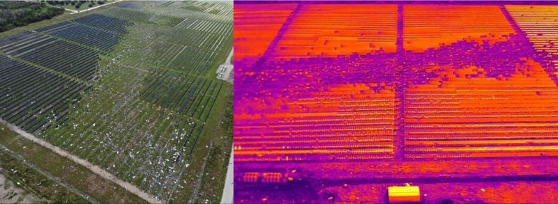 La centrale solaire de Lake Placid de 45 MW en Floride a été endommagée par une tornade lors de l'ouragan Milton en octobre 2024. Avant la tempête, elle alimentait 12 000 foyers à sa production maximale.
