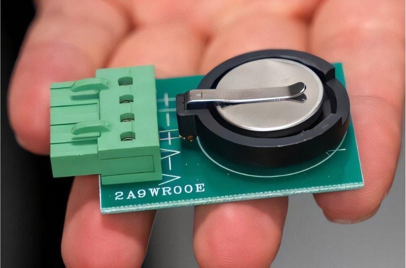 Une cellule bouton utilisant une anode en magnésium