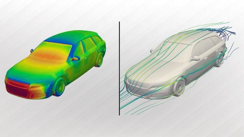 Rendus 3D de design de voiture